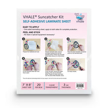 Load image into Gallery viewer, Vhale Glossy Clear Self-adhesive Laminating Sheet Contact Papers 7" X 8", 3 Mil Pack of 20