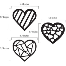Load image into Gallery viewer, Valentine Heart Suncatcher Craft - 3 Sets Stained Glass Effect Paper Window Art