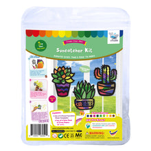 Load image into Gallery viewer, Succulent Plant Suncatcher Craft - 3 Sets Stained Glass Effect Paper Window Art