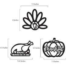 Load image into Gallery viewer, Thanksgiving Suncatcher Craft - 3 Sets Stained Glass Effect Paper Window Art