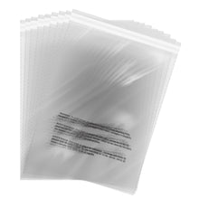 Load image into Gallery viewer, 1.5 Mil (One-side) Crystal Clear Self-Adhesive Resealable Polypropylene Bags (OPP Bags) with Suffocation Warning - Pack of 100