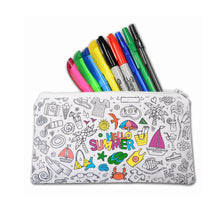 Load image into Gallery viewer, 2 Pack of Color Your Own Pencil Case Stationery Pouch