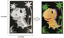 Load image into Gallery viewer, Foil Art Craft Kit - 6 Pack Sticker Picture Peel and Paste Sparkly Foil Art