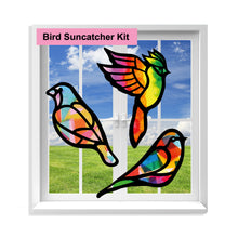 Load image into Gallery viewer, Bird Suncatcher Craft - 3 Sets Stained Glass Effect Paper Window Art