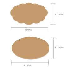 Load image into Gallery viewer, Paint Your Own Door Sign, 4 sets of MDF Wood Door Sign with Rope Strings