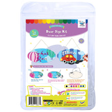 Load image into Gallery viewer, Paint Your Own Door Sign, 4 sets of MDF Wood Door Sign with Rope Strings