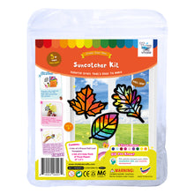 Load image into Gallery viewer, Fall Leaf Suncatcher Craft - 3 Sets Stained Glass Effect Paper Window Art