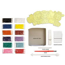 Load image into Gallery viewer, Animal Magnetic Sand Art Crafts, Peel and Stick 5 MDF Sand Art Sets Fridge Décor