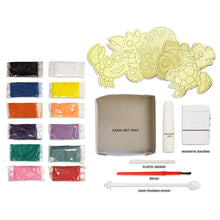 Load image into Gallery viewer, Sea Life Magnetic Sand Art Crafts, Peel and Stick 5 MDF Sand Art Sets Fridge Décor