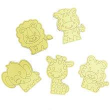 Load image into Gallery viewer, Animal Magnetic Sand Art Crafts, Peel and Stick 5 MDF Sand Art Sets Fridge Décor