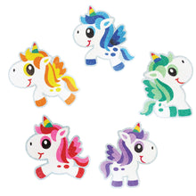 Load image into Gallery viewer, Unicorn Magnetic Sand Art Crafts, Peel and Stick 5 MDF Sand Art Sets Fridge Décor