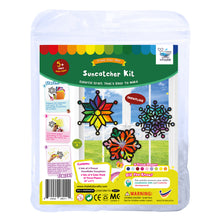 Load image into Gallery viewer, Snowflake Suncatcher Craft - 3 Sets Stained Glass Effect Paper Window Art