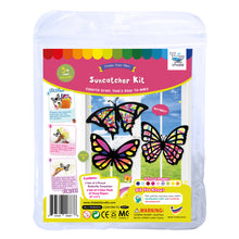 Load image into Gallery viewer, Butterfly Suncatcher Craft - 3 Sets Stained Glass Effect Paper Window Art