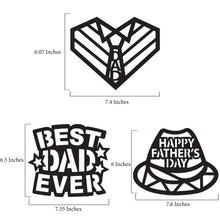 Load image into Gallery viewer, Father's Day Suncatcher Craft - 3 Sets Stained Glass Effect Paper Window Art
