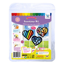 Load image into Gallery viewer, Valentine Heart Suncatcher Craft - 3 Sets Stained Glass Effect Paper Window Art