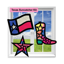 Load image into Gallery viewer, Texas Suncatcher Craft - 3 Sets Stained Glass Effect Paper Window Art