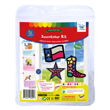 Load image into Gallery viewer, Texas Suncatcher Craft - 3 Sets Stained Glass Effect Paper Window Art