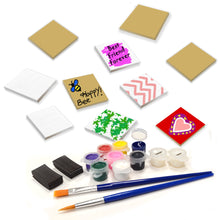 Load image into Gallery viewer, Paint Your Own Magnetic Fiberboard Tile Art, 10 sets of MDF Tiles with Magnets
