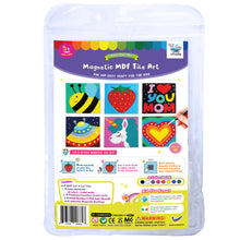 Load image into Gallery viewer, Paint Your Own Magnetic Fiberboard Tile Art, 10 sets of MDF Tiles with Magnets