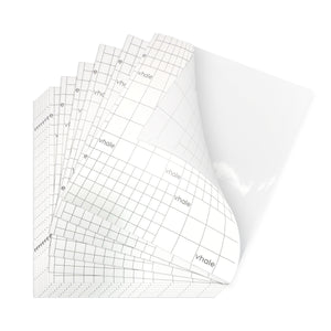 Vhale Glossy Clear Self-adhesive Laminating Sheet Contact Papers 7" X 8", 3 Mil Pack of 20