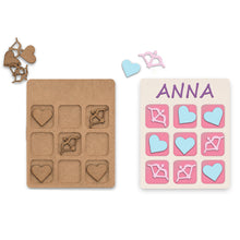 Load image into Gallery viewer, Paint Your Own MDF Wooden Tic-Tac-Toe Board Game Kid Craft Party Favors (Valentine’s Day)
