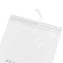 Load image into Gallery viewer, 1.5 Mil (One-side) Crystal Clear Self-Adhesive Resealable Polypropylene Bags (OPP Bags) with Suffocation Warning - Pack of 100
