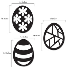 Load image into Gallery viewer, Easter Egg Suncatcher Craft - 3 Sets Stained Glass Effect Paper Window Art
