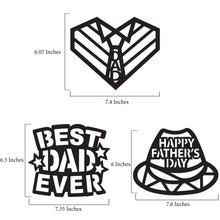 Load image into Gallery viewer, Father&#39;s Day Suncatcher Craft - 3 Sets Stained Glass Effect Paper Window Art
